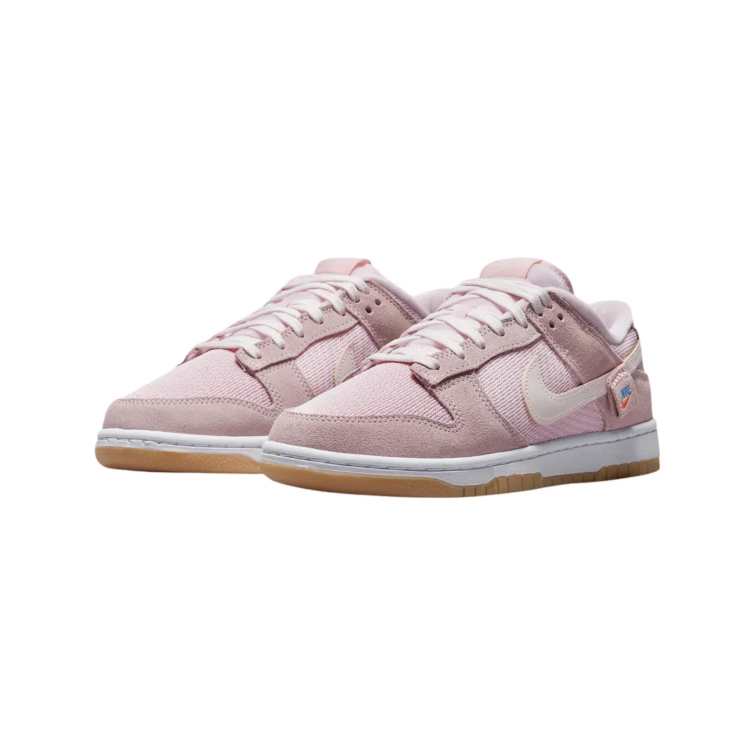 Women's Nike Dunk Low Pink Teddy Bear Light Soft Pink Pink Foam Medium Pink Iconic Sneakers
