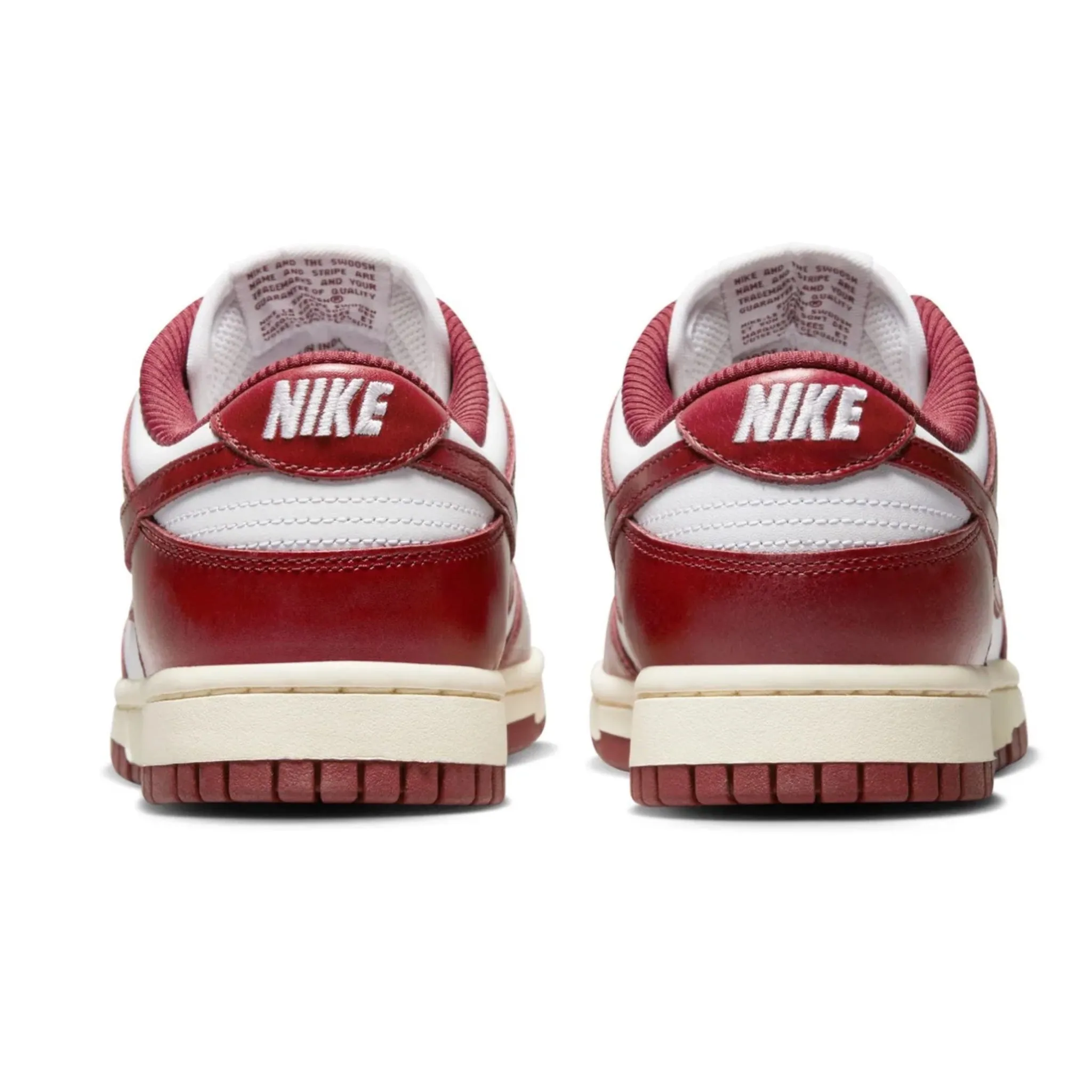 Women's Nike Dunk Low PRM Vintage Team Red White Coconut Milk Iconic Sneakers