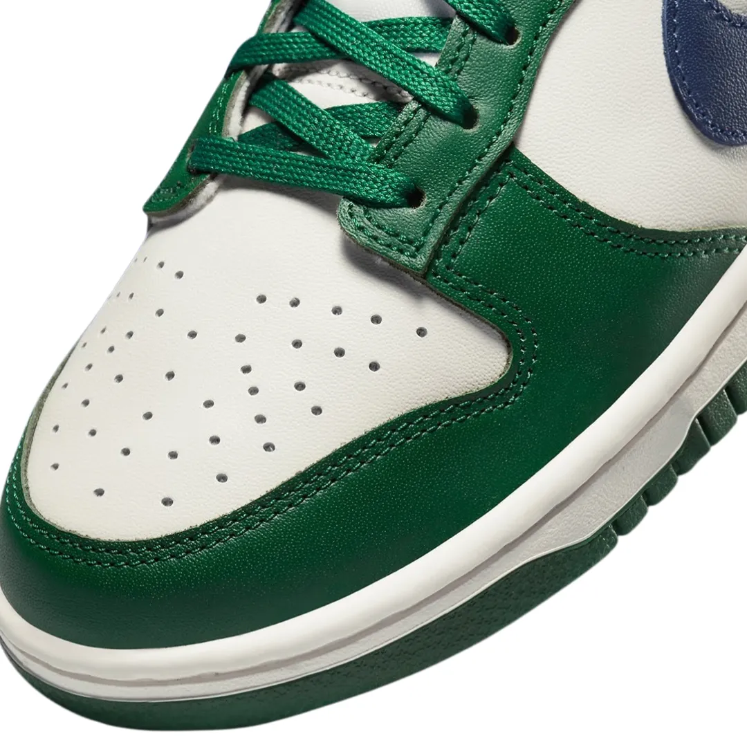 Women's Nike Dunk Low Retro Gorge Green Midnight Navy Iconic Sneakers