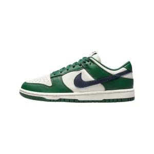 Women's Nike Dunk Low Retro Gorge Green Midnight Navy Nike Dunk sneakers with classic silhouette