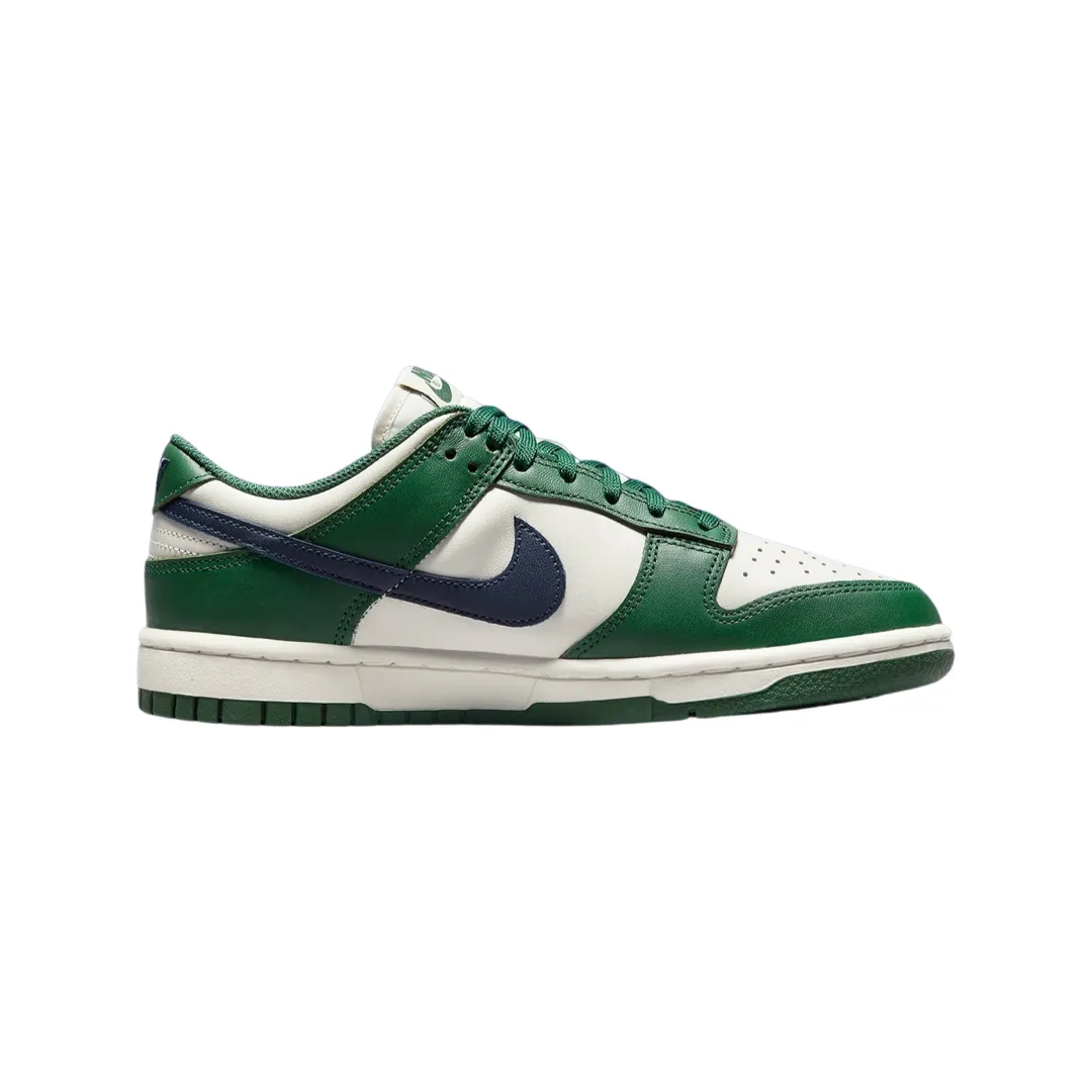 Women's Nike Dunk Low Retro Gorge Green Midnight Navy Iconic Sneakers