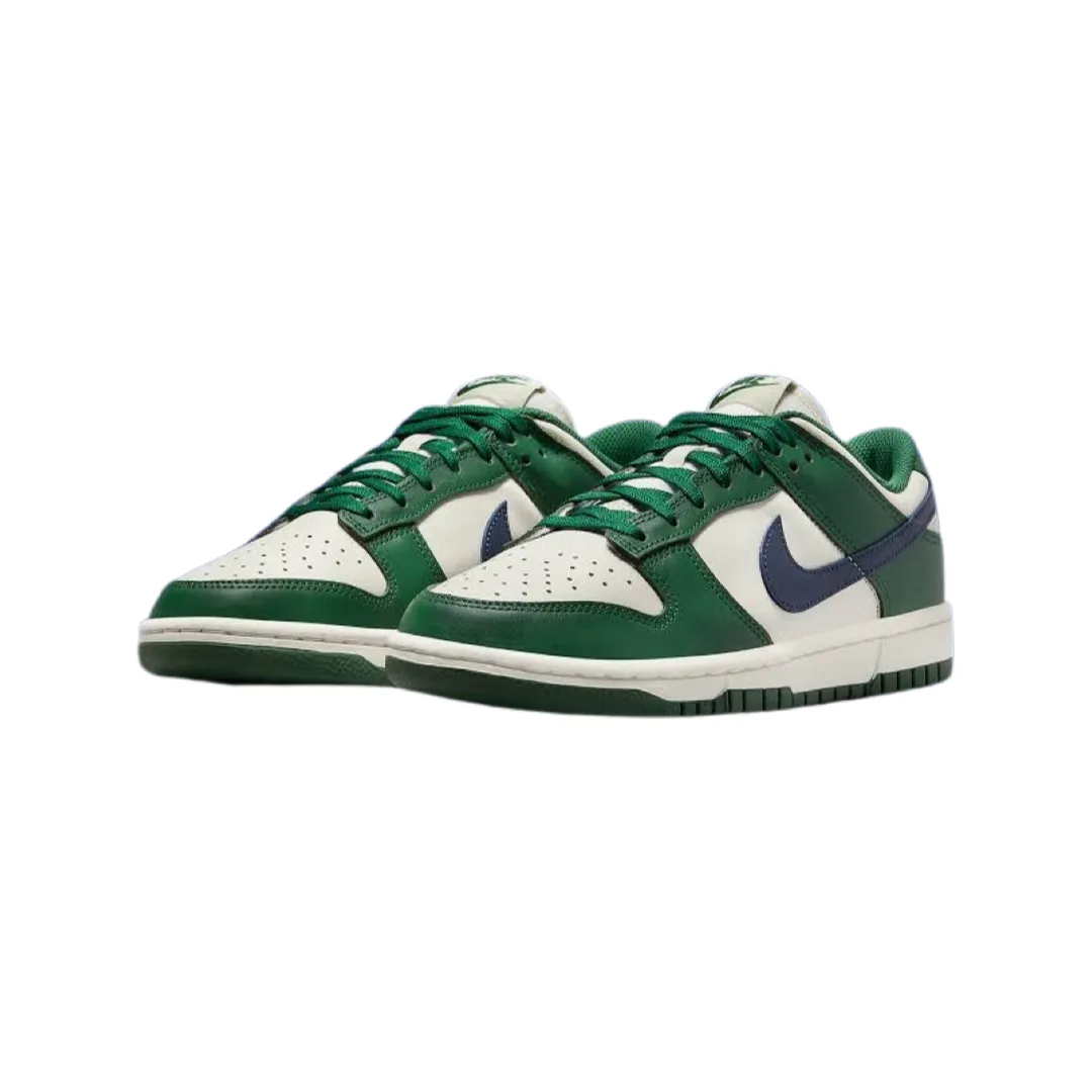 Women's Nike Dunk Low Retro Gorge Green Midnight Navy Iconic Sneakers