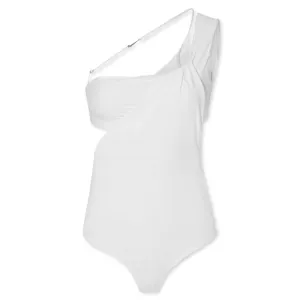 Women's NRG HE Bodysuit - White Nike fashion sneakers with bold branding