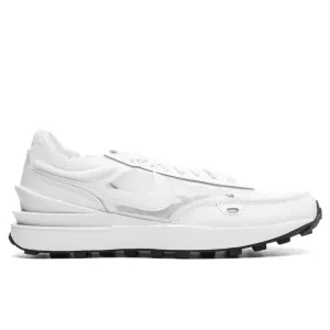 Women's Waffle One - White/White/Black Nike fashion sneakers with bold branding
