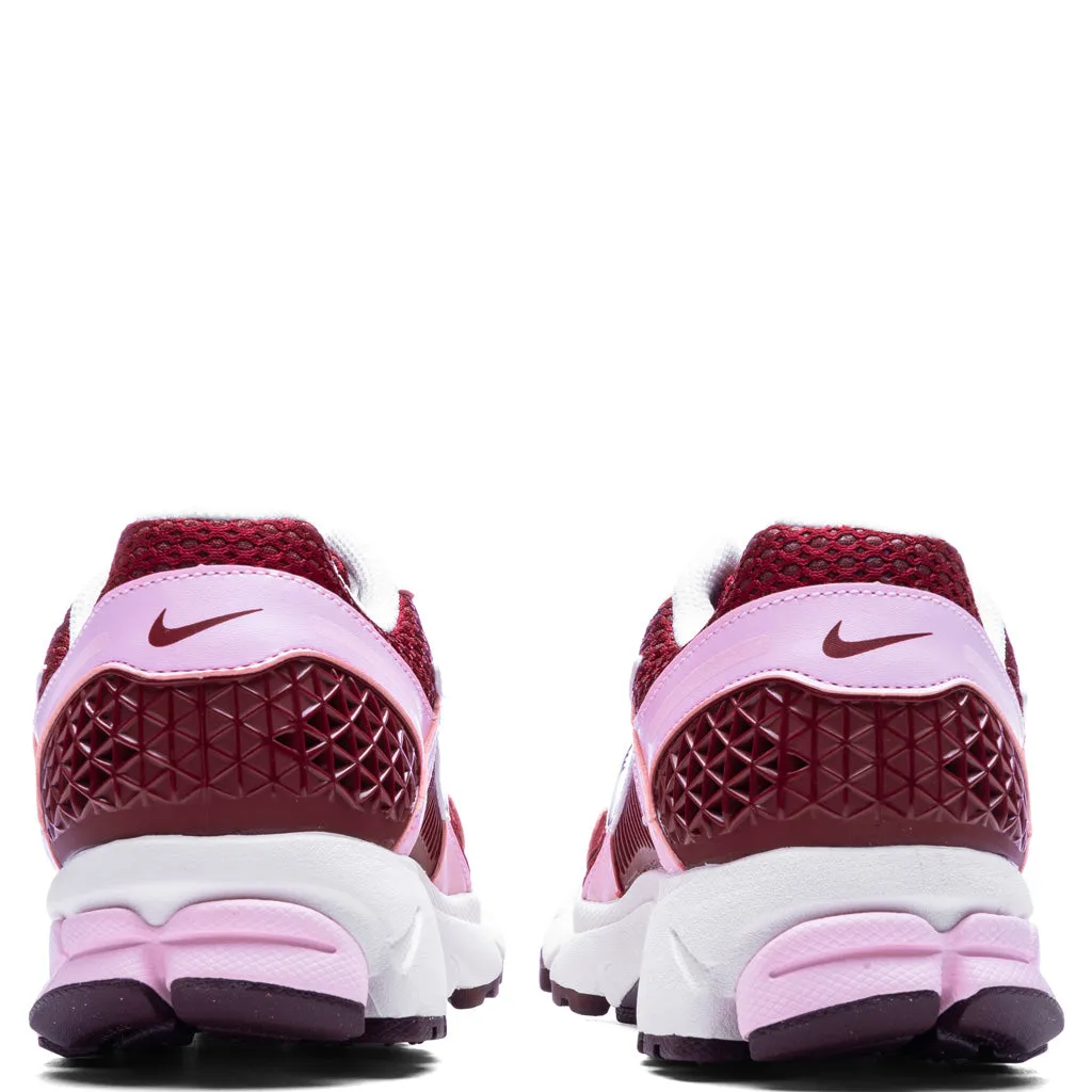 Women's Zoom Vomero 5 - Pink Foam /Team Red/Burgundy Crush Nike Retro Lifestyle Shoes