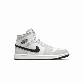 Womens Air Jordan 1 Mid Grey Fog Air Jordan retro sneakers for street style